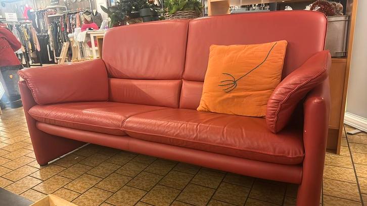 Rode Zitbank, Antiek en Kunst, Antiek | Meubels | Stoelen en Banken, Ophalen