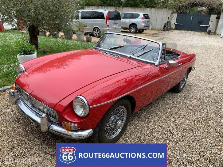 MG MGB Cabriolet | 1966 | Route 66 Auctions, Auto's, Oldtimers, Bedrijf, Te koop, MG, Benzine, Overige carrosserieën, Handgeschakeld