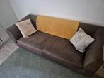 Leren Bank ontworpen door Meubelindustrie Gelderland, Huis en Inrichting, Banken | Bankstellen, Ophalen, Gebruikt, 150 tot 200 cm