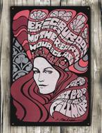 THE ANIMALS ERIC BURDON Psychedelic Concert Rock Bord, Verzenden, Nieuw, Poster, Artwork of Schilderij