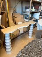 Sidetable beige, Ophalen, Japandi, 100 tot 150 cm, Info@tablesbyleon.nl