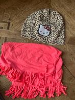 Muts Hello Kitty h&m 110-128 en Roze sjaal met franje Quapi, Meisje, 110 t/m 116, Ophalen of Verzenden, Zo goed als nieuw