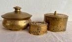 3 x vintage messing box / kistje, Ophalen, Minder dan 50 cm