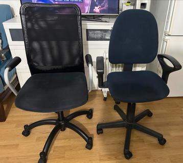 2 X Stevig Bureau Stoelen(Z.G.A.N) beschikbaar voor biedingen