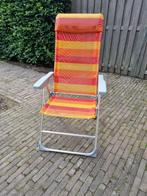 Tuinstoel hoge rug, lichtgewicht verstelbaar inklapbaar, Ophalen, Gebruikt, Aluminium, Verstelbaar