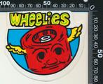 Sticker: Wheelies, Ophalen of Verzenden, Zo goed als nieuw, Bedrijf of Vereniging