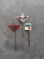 Speldjes PAM oliemaatschappij, Verzamelen, Speldjes, Pins en Buttons, Ophalen of Verzenden, Gebruikt