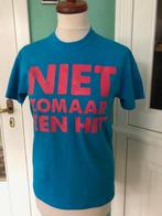 Turquoise Fruit of the Loom shirt met print maat S nieuw.HIT, Nieuw, Blauw, Ophalen of Verzenden, Fruit of the Loom