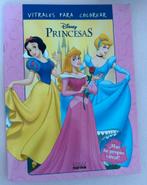 Prinsessenspelboek vitrale tekeningen ( in het spaans )., Ophalen of Verzenden, Assepoester of Belle, Zo goed als nieuw, Overige typen