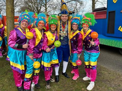 Grote loopgroep carnavals pakken, thema Trolls., Kleding | Dames, Carnavalskleding en Feestkleding, Zo goed als nieuw, Ophalen of Verzenden