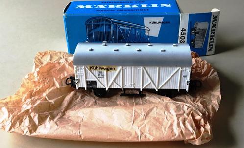 MäRKLIN H0 # 4508 KOELWAGEN WIT 1973 N in OVP, Hobby en Vrije tijd, Modeltreinen | H0, Nieuw, Wagon, Wisselstroom, Märklin, Ophalen of Verzenden