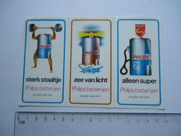 sticker oud Philips strip retro vintage 3x vintage  beschikbaar voor biedingen
