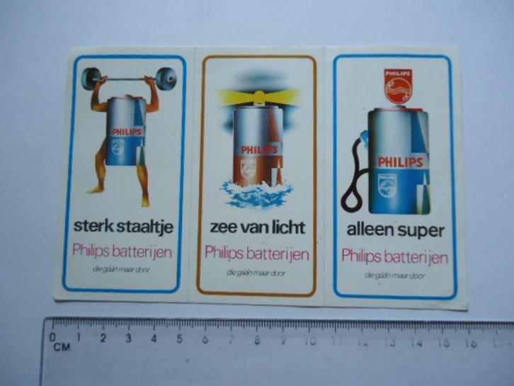sticker oud Philips strip retro vintage 3x vintage, Verzamelen, Stickers, Zo goed als nieuw, Bedrijf of Vereniging, Verzenden