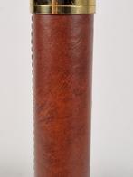 Vintage Metalarte Tafellamp george hansen leer messing ‘60, Ophalen of Verzenden, N, Vintage regency, Metaal