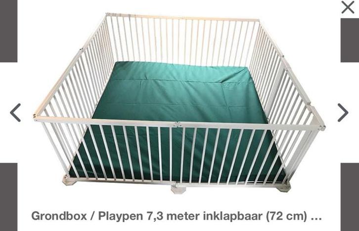 Grondbox wit, Kinderen en Baby's, Boxen, Zo goed als nieuw, Ophalen