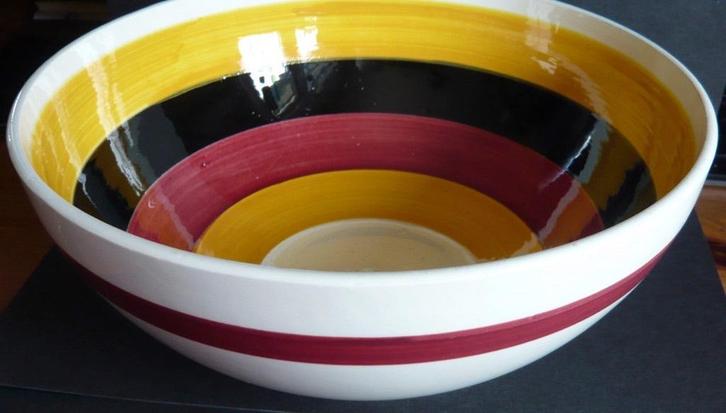 Vintage Digion & Sarreguemines, France schaal, Antiek en Kunst, Antiek | Servies los, Ophalen of Verzenden