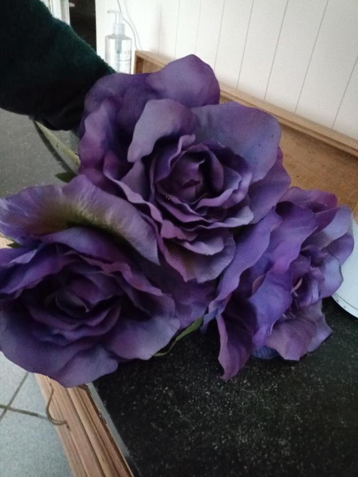 hele grote zijden rozen, Huis en Inrichting, Woonaccessoires | Kunstplanten en Kunstbloemen, Zo goed als nieuw, Binnen, Ophalen of Verzenden