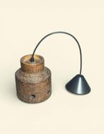 Vintage Herda Hanglamp Jaren 70 Keramiek Space Age, Huis en Inrichting, Lampen | Hanglampen, Ophalen of Verzenden, Gebruikt