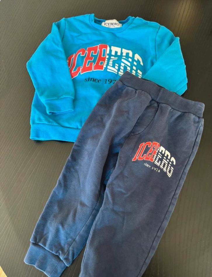 Iceberg joggingset maat 86, Kinderen en Baby's, Babykleding | Maat 86, Zo goed als nieuw, Jongetje, Setje, Ophalen of Verzenden