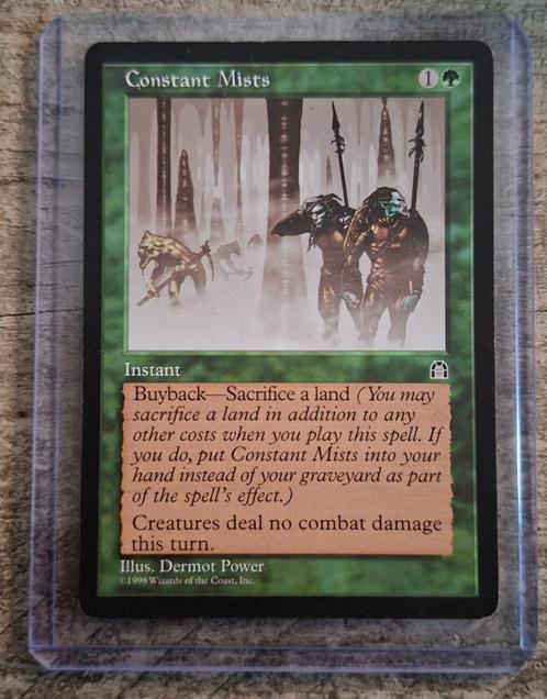 Constant Mists - Stronghold - Magic the Gathering, Hobby en Vrije tijd, Verzamelkaartspellen | Magic the Gathering, Gebruikt, Losse kaart