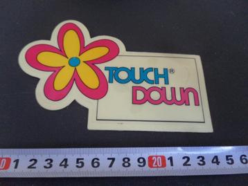 sticker transparant logo bloem TOUCH DOWN * beschikbaar voor biedingen