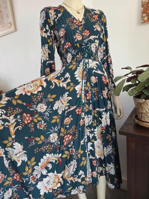 Jaase Waylon print Indiana maxi jurk boho hippie | maat L, Kleding | Dames, Jurken, Zo goed als nieuw, Maat 42/44 (L), Overige kleuren