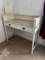 Kaptafel Antiek met marmer, Ophalen, Gebruikt, 100 tot 150 cm, Minder dan 100 cm