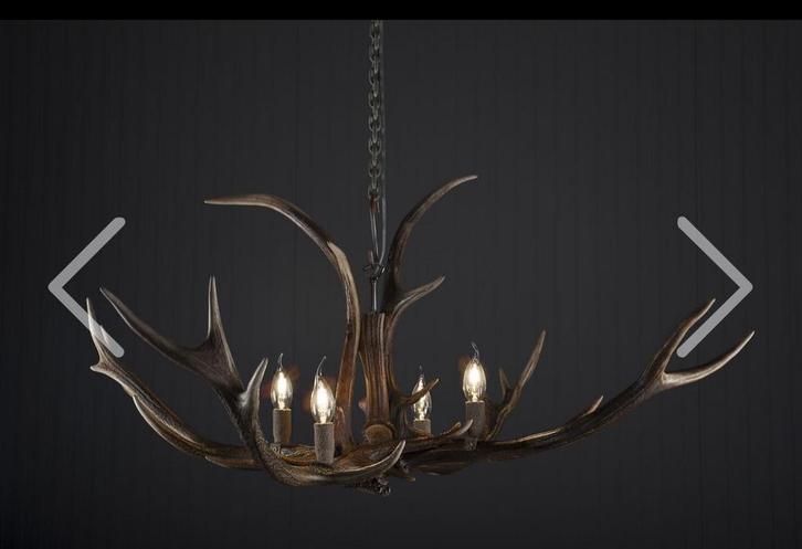 Geweien Kroonluchter, Huis en Inrichting, Lampen | Kroonluchters, Nieuw, Overige materialen, Ophalen of Verzenden