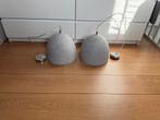 2 Betonnen Hanglampen, Huis en Inrichting, Lampen | Hanglampen, Ophalen, Overige materialen, Zo goed als nieuw, Modern industrieel