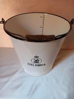 Wit emaille Zeelandia emmer 16 liter, Antiek en Kunst, Ophalen of Verzenden