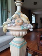 brocante barbotine stijl lampenvoet lamp KULLMANN fruit, Antiek en Kunst, Ophalen of Verzenden