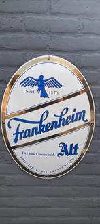 Emaille reclame bord Bier Frankenheim Alt 43x59cm, Ophalen of Verzenden, Gebruikt, Reclamebord