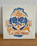 Tegel 75 jaar Tennisver. Leimonias Den Haag 1888 -1963, Ophalen of Verzenden