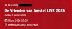 2 kaartjes Vrienden van Amstel live 2026 11 januari 20:00, Tickets en Kaartjes, Twee personen, Januari