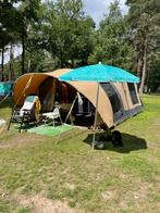 Cabanon Malawi 2.0 incl. keuken, voor-achtertent, dissel, Caravans en Kamperen, Vouwwagens, Ophalen, Beige, Cabanon, Aanwezig