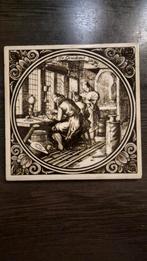 Wandtegeltje ‘De Goudsmid’, Jan van Luyken, Ophalen of Verzenden