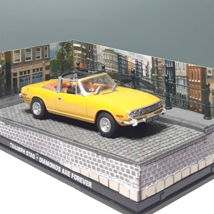 Triumph Stag - James Bond 007 nr 18, Hobby en Vrije tijd, Modelauto's | 1:43, Zo goed als nieuw, Auto, Universal Hobbies, Ophalen of Verzenden