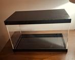 Kunststof rechthoekige zwarte vitrinebox, decoratie box, Ophalen of Verzenden, Gebruikt