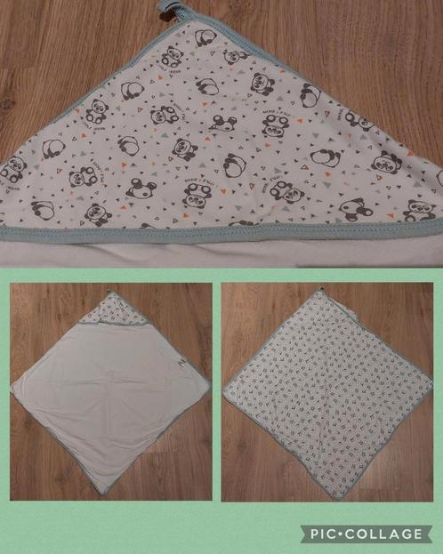 Baby omslagdoek / badcape little friend panda, zachte stof, Kinderen en Baby's, Badjes en Verzorging, Gebruikt, Overige typen