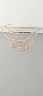 metalen opberg draadmand roze 30 cm doorsnede, Overige materialen, Mand, Rond, Ophalen of Verzenden