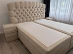 Boxspring zo goed als nieuw, Huis en Inrichting, Slaapkamer | Boxsprings, Crème, Tweepersoons, Ophalen of Verzenden, Zo goed als nieuw