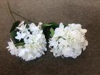 Zijden witte hortensia bloem - 2 stelen - nieuw - kunstbloem, Nieuw, Ophalen of Verzenden