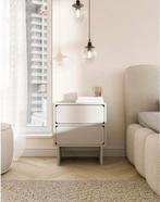 Nachtkastje Selsey Windy met Lades - Beige met druk systeem, Huis en Inrichting, Slaapkamer | Nachtkastjes, Ophalen, Nieuw, 55 tot 70 cm