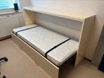 Logeerbed 80x190 in bedkast., Huis en Inrichting, Ophalen, Gebruikt, Eenpersoons