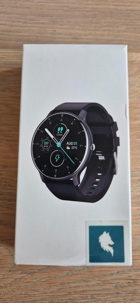 Parya Official - Dark Black Smartwatch - Heren & Dames - HD, Sieraden, Tassen en Uiterlijk, Smartwatches, Nieuw, Android, Zwart