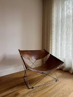 Pierre Paulin Butterfly chair for Artifort, Mod stijl, 1963, Gebruikt, Metaal, Bruin