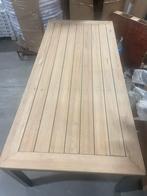 Rechthoekige houten tafel 220x100cm, Huis en Inrichting, 50 tot 75 cm, Teakhout, 200 cm of meer, Zo goed als nieuw