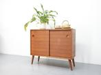 Vintage dressoir | Schuifdeuren | Teak | Jaren 60, .., Vintage, 50 tot 100 cm, .