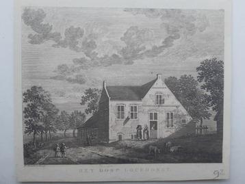 U013 / Het Huis Lockhorst Kopergravure ca 1780 beschikbaar voor biedingen