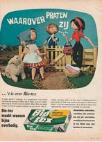 Retro reclame 1967 Biotex wasmiddel poppetjes tuin, Verzamelen, Retro, Verzenden, Overige typen